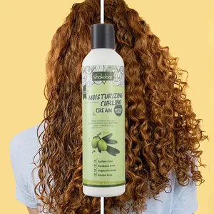 Shakebar crème hydratante biologique pour cheveux bouclés, crème de réglage des boucles pour cheveux bouclés