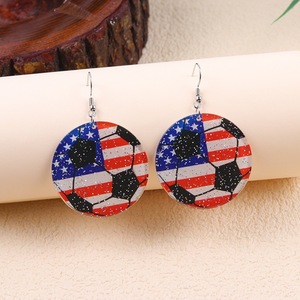Pendientes con Bandera Personalizada, Chapados en <span class=keywords><strong>Oro</strong></span> Rosa, Nombre del País Grabado en la Parte Posterior - Product Image 1