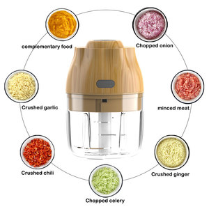 Picador de Alho Elétrico Sem Fio Recarregável USB, Mini Processador Triturador Amassador de Cebola Portátil 250ML - Product Image 2