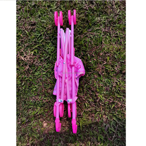 IN magazzino a buon mercato IN plastica da 18 pollici adorabile scorrevole rosa mobili per bambole <span class=keywords><strong>passeggino</strong></span> per bambole per ragazze - Product Image 5