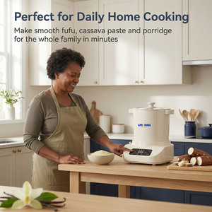 Machine à piler le Fufu électrique professionnelle 6L 8L 10L, pour la préparation de la semoule d'igname, robuste et à broyage rapide - Product Image 3