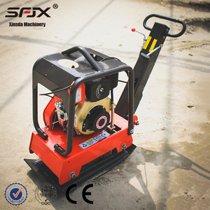 Compacteur à plaque vibrante à essence SPJX HZR160, couleur rouge, moteur Honda, matériel de construction routière - Product Image 2