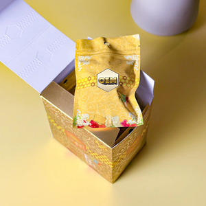 Boîte Cadeau en Carton Ivoire Jetable de Qualité Supérieure pour Bonbons Gommeux Dragon Bear, Sachets de Bonbons Gommeux VVIP <span class=keywords><strong>Royal</strong></span>, Nergie Miel - Product Image 2
