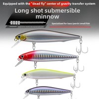 Leurre Minnow coulant à couche d'eau complète, leurre dur à coulée lente pour la pêche en eau profonde et peu profonde