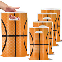Ensemble de décoration de fête sur le thème du basketball comprenant des assiettes jetables et un décor de gâteau, ensemble de table à manger parfait pour les fêtes d'anniversaire