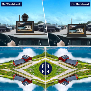 Recargable inalámbrico impermeable IP69 cámara de respaldo energía Solar AHD 5 pulgadas <span class=keywords><strong>Monitor</strong></span> sistema de imán inverso RV/camión/remolque/Camper - Product Image 4