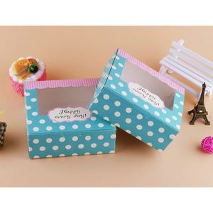 กล่องกระดาษบรรจุภัณฑ์คัพเค้ก โดนัท ขนมไข่ทาร์ต พิมพ์ลายตามสั่ง ขายส่ง พร้อมหน้าต่าง - Product Image 4