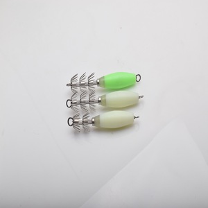 Señuelos de pesca en agua salada, señuelos luminosos de calamar, kit de anzuelos, señuelos de pulpo con funda, cebos para pesca nocturna - Product Image 3