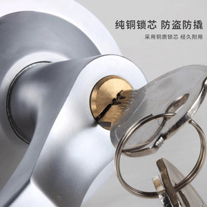 Poignée extérieure à levier Kaishengxi en alliage de zinc, poignée de porte coupe-feu, barre de verrouillage pour porte de passage - Product Image 2