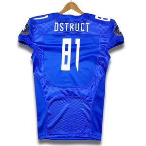 Amerikaans voetbaltenue op maat, kinder Amerikaans voetbaltenue, blauw Amerikaans voetbalkleding - Product Image 2