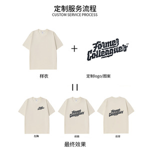 T-shirt à col rond à manches courtes, couleur unie, tissu en coton fin, vêtements de loisirs, logo personnalisé, t-shirt promotionnel - Product Image 3