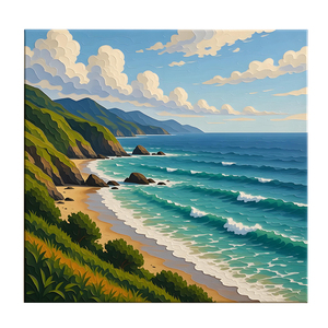 Peinture de style série de guérison immersive, <span class=keywords><strong>paysage</strong></span> magnifiquement <span class=keywords><strong>beau</strong></span>, toile murale pour la <span class=keywords><strong>d</strong></span>écoration de la pièce - Product Image 3