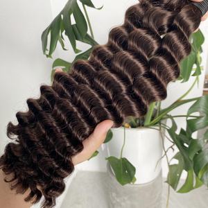 Extensions de cheveux humains vietnamiens vierges non transformés en vrac personnalisé de 16 à 30 pouces pour femmes, 2 couleurs en vrac de qualité 12A - Product Image 1