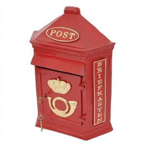 Boîte aux lettres en métal de meilleure qualité en fonte Titulaire de l'affichage de lettres allemandes Fabriqué en Inde Fabrication de boîtes aux lettres de vente de qualité supérieure - Product Image 1