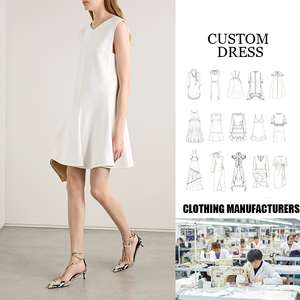 Pure Lively White V-Neck sin mangas Maxi Ruffle Dress Ecológico Transpirable Casual Estilo Vintage para primavera Otoño Invierno - Product Image 3