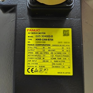A06B-2268-B705 Accessoires de système FANUC d'origine, moteur AC neuf avec garantie d'un an - Product Image 3