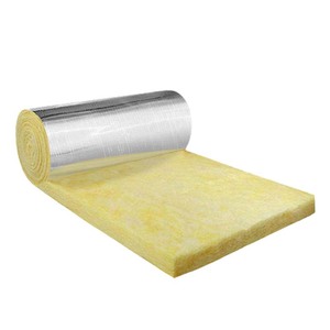Rouleau de laine de verre Velosos, épaisseur 100 mm, matériau d'isolation thermique, insonorisant et ignifuge pour l'isolation des toitures et des murs de bâtiments - Product Image 1