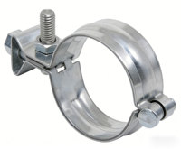 Collier de serrage robuste galvanisé pour suspension de tuyaux et installation de conduites à haute charge