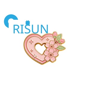 En gros, Pin's en émail personnalisé en forme <span class=keywords><strong>de</strong></span> <span class=keywords><strong>cœur</strong></span> romantique fleuri, Badge <span class=keywords><strong>cœur</strong></span> d'amour fantaisie pour la Saint-Valentin, Pin's <span class=keywords><strong>de</strong></span> revers en métal <span class=keywords><strong>cœur</strong></span> néon vintage - Product Image 2