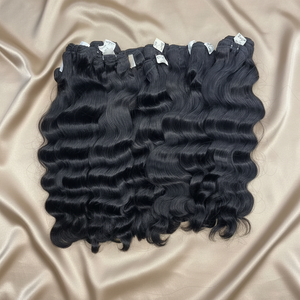 Extensioni di Capelli Umani Vergini Indiani Grezzi Non Trattati Colore Naturale - Product Image 6