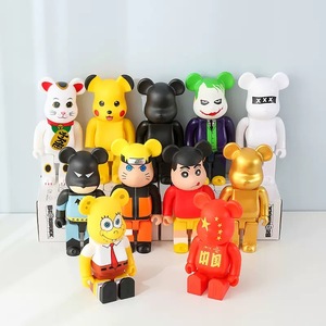 Figurine Bearbrick 28CM 400% - Cadeau de dessin animé - <span class=keywords><strong>Accessoire</strong></span> décoratif pour salon - Figurine d'action Anime - Product Image 1