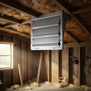 Ventilador de Extracción de Pared de Aluminio de 12'' y 1000 CFM con Motor de CA para Ventilación de Áticos, Invernaderos, Cobertizos y Tiendas - Product Image 2