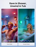 Lampu Mandi Isi Ulang Nirkabel RGB Multi-warna untuk Kamar Mandi, Lemari, Kamar Tidur, Ruang Tamu, Lampu Ambient
