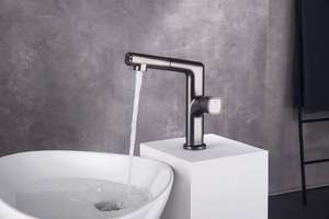 <span class=keywords><strong>Robinet</strong></span> de lavabo de salle de bain en alliage de zinc, mitigeur d'eau chaude et froide, robinets de salle de bain, robinets de lavabo - Product Image 2