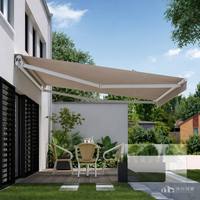 Auvent rétractable motorisé en aluminium pour extérieur, personnalisé, au meilleur prix, tissu acrylique imperméable anti-UV, usage commercial pour l'ombrage