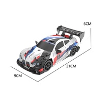 Mobil RC Drift 2.4G 4WD Kecepatan Tinggi 18km/jam dengan Lampu LED untuk Anak-anak dan Dewasa, Hadiah