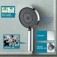 Pommeau de douche à économie d'eau en ABS de haute qualité avec filtre haute pression pour salle de bain toilette hôtel ou appartement