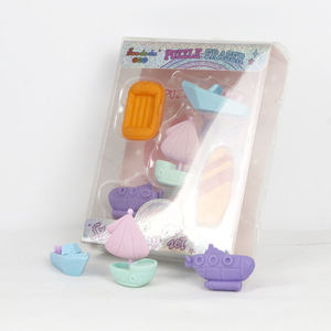 Soododo venta al por mayor promocional Sun Boat <span class=keywords><strong>Puzzle</strong></span> borrador en forma de lápiz para niños conjunto de papelería - Product Image 4