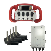 Control Remoto Inalámbrico para Grúa, Controlador de Camión con 4/5/6 Palancas de Mando, Kit de Embrague, Válvula Piloto de 12V/24V