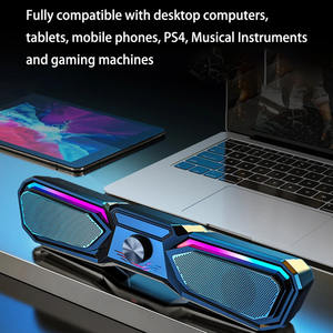 Blue tooth Haut-parleur Ordinateur <span class=keywords><strong>Barre</strong></span> <span class=keywords><strong>de</strong></span> <span class=keywords><strong>son</strong></span> Home Cinéma Haut-parleurs <span class=keywords><strong>PC</strong></span> TV Haut-parleur <span class=keywords><strong>RGB</strong></span> Light TV Soundbar - Product Image 5