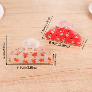 Vente en gros : Nouveautés Pinces à cheveux pour femmes, accessoires de mode mignons en forme de flocon de neige de Noël, pinces à cheveux en plastique - Product Image 2