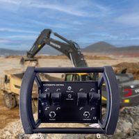 Télécommande radio 4 boutons pour équipements de levage, grues, excavatrices, foreuses, remorques, chargeuses, étanche IP68, sans latence