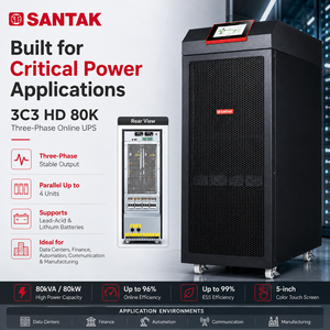 SANTAK Castle série 3C3 HD 20-80KVA trois en trois en ligne UPS Enterprise Grade 3C3 HD 80K 80KVA 80KW - Product Image 6
