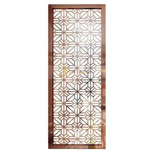 EX364 Modern Nordic Luxury Hotel <b>Room</b> <b>Divider</b> Custom Stainless Steel Privacy Metal Screen Gold School Hall Living <b>Room</b> - Product Image 2