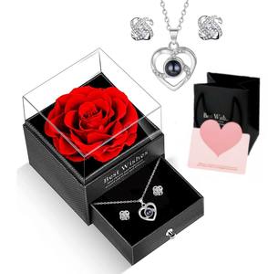 Gran oferta, foto de proyección personalizada, joyero Chapado en cobre, collar con colgante en forma de corazón, Vida Diaria clásica, regalo de San Valentín - Product Image 2