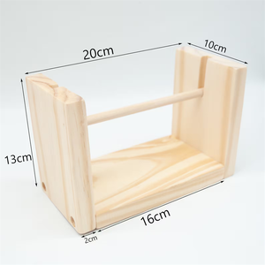 Organisateur de support de cordon en bois de pin rectangulaire écologique avec distributeur de fil pour <span class=keywords><strong>bobine</strong></span> de <span class=keywords><strong>macramé</strong></span> DIY Craft Supply - Product Image 4