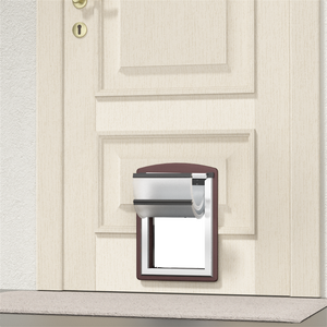 Dayanıklı dış küçük orta büyük <span class=keywords><strong>Pet</strong></span> güvenli Doggie kapı açık veya mutfak duvar için otomatik kapanış manyetik flep - Product Image 5