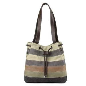 Women's <b>Canvas</b> Shoulder Hobo Handbag Multi-Color Casual Messenger Top Handle Tote <b>Crossbody</b> <b>Bag</b> - Product Image 2