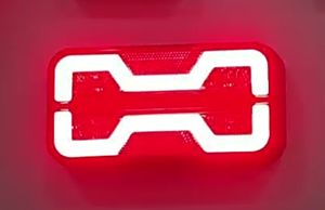 Feu arrière combiné rectangulaire Emark ECE 190 mm 7,5 pouces, feu stop, feu de recul, clignotant pour remorque, camion, camping-car, autobus scolaire - Product Image 6