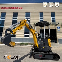 Mini-excavatrice CE EPA de 1,8 tonne, mini-excavatrice diesel Kubota, mini-excavatrice multifonctionnelle, petite pelle avec accessoires en option à vendre