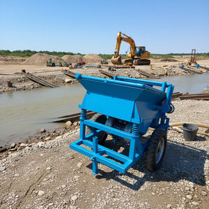 Crible vibrant pour l'extraction d'or avec roulement à haute rigidité, séparateur gravimétrique pour le criblage de l'or placer des rives de rivière et des zones de plaines tidales - Product Image 1