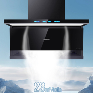 KEON Usine OEM Personnalisé Vente en gros Ménage Cuisine Acier inoxydable Montage mural courant descendant <span class=keywords><strong>Hotte</strong></span> intelligente à faible bruit - Product Image 5