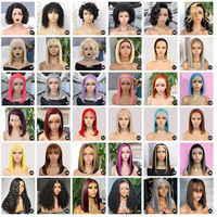 Perruque Courte Bob Frisée Kinky Pas Chère en Cheveux Humains, Perruques Lace Front en Cheveux Naturels pour Femmes Noires, Perruques Frontales HD en Cheveux Vietnamiens Bruts