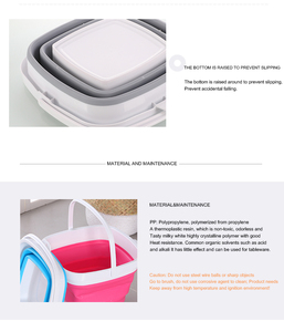 Sản Phẩm Đồ Gia Dụng Bằng Nhựa Xô Gấp Gọn Thùng Gấp Gọn Xô Xách Tay Để Câu Cá Cắm Trại Rửa Xe - Product Image 6