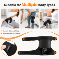 Logo personnalisé chauffe-genou thermique sans fil chauffage électrique vibrant masseur du genou pour le soulagement de la douleur