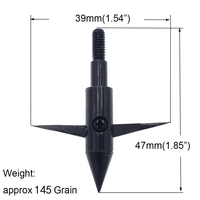 Durcissement de la tête de flèche de chasse traditionnelle pointes de flèche de chasse à arc classique pour tir à l'arc à têtes larges vissées équipement de tir
